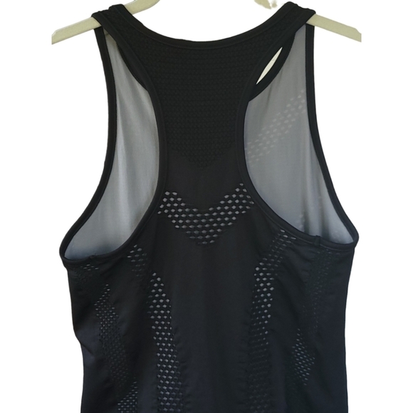 ATHLETA Black Burpee Racerback Athletic Tank Top XS Sporty High Neck - Picture 8 of 11